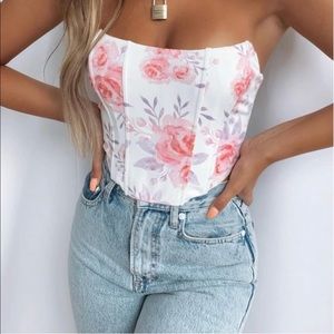 White Fox corset top